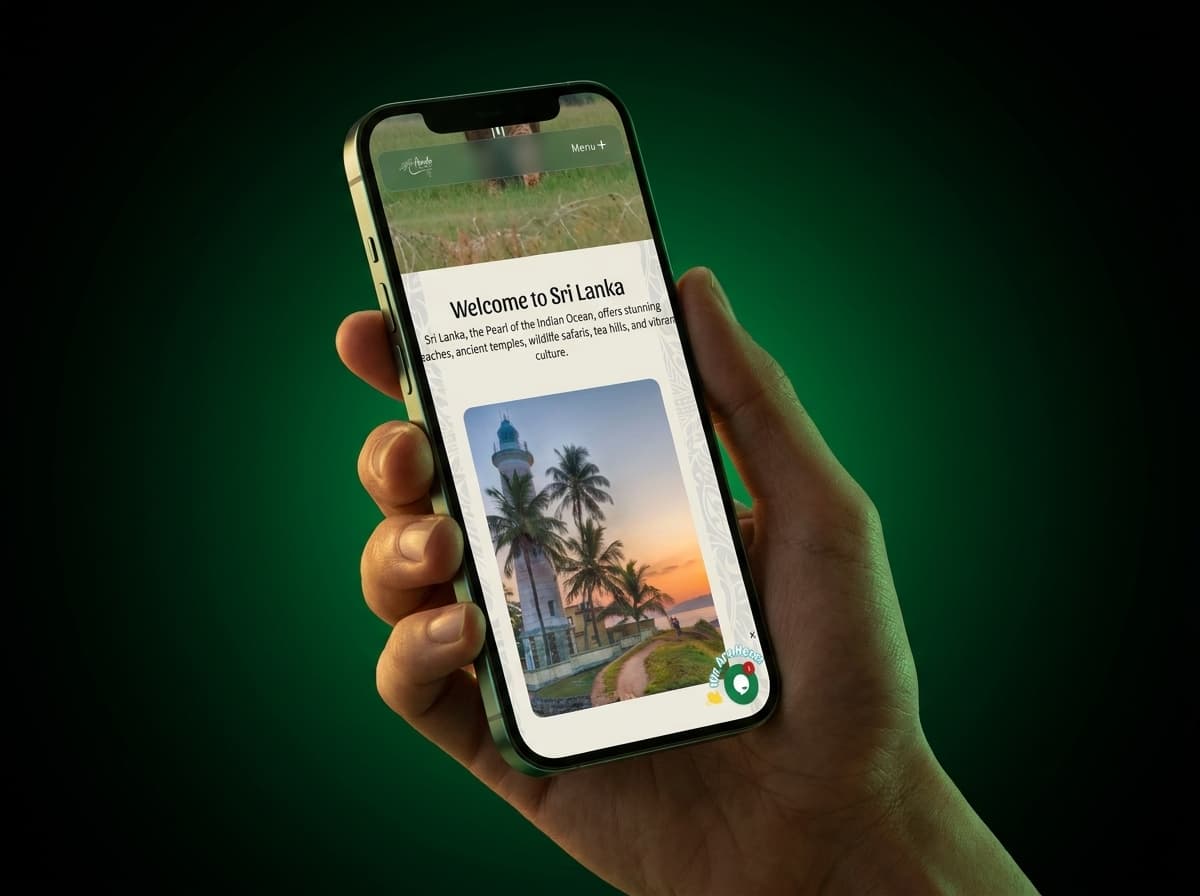 Destination gallery on mobile