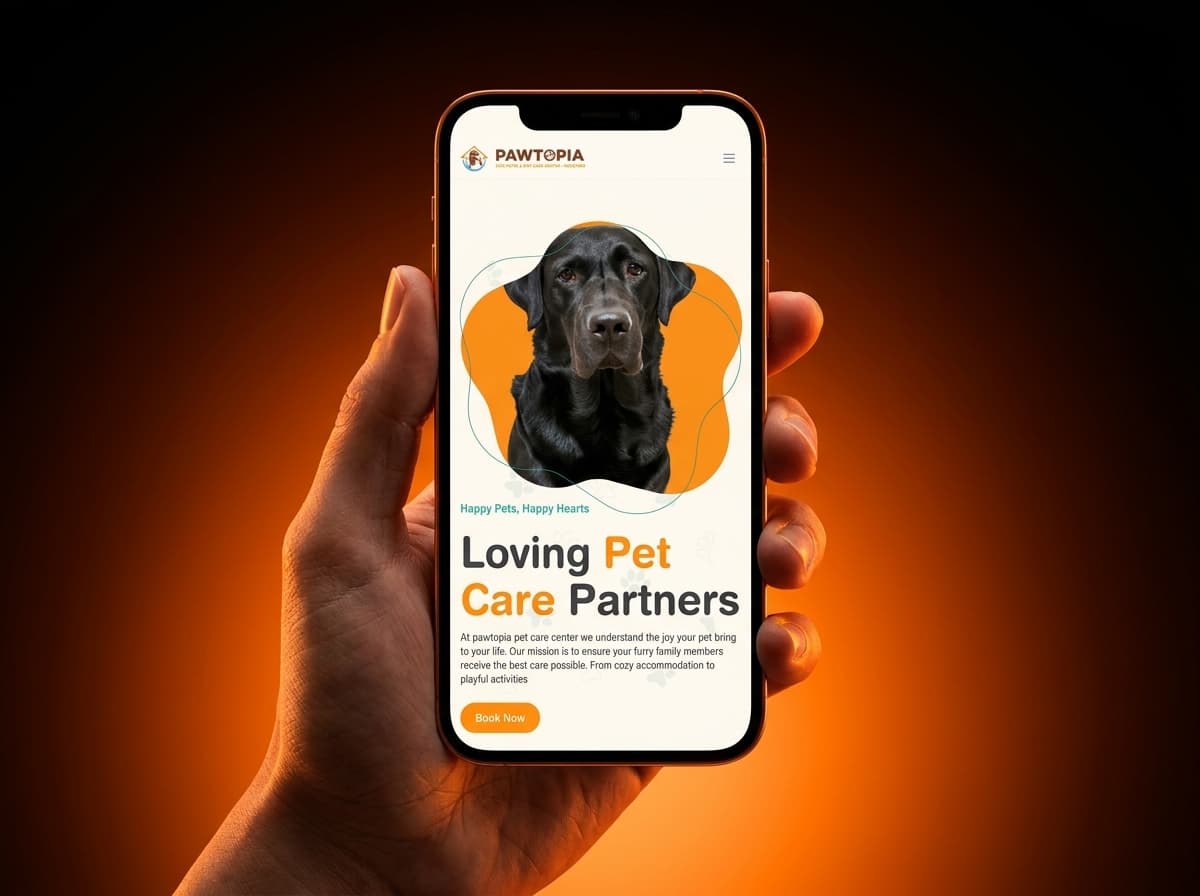 The home page on a phone